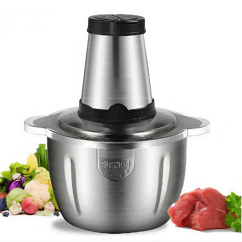 đŽ PowerChop Proâą â Triturador e Processador ElĂ©trico 2L / 3L em Aço Inox